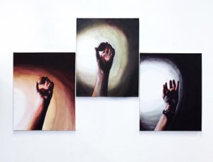 Ta Koru, 2013, Acrylic on Canvas, 35x52cm (x3)