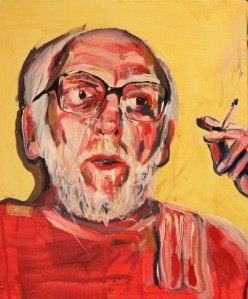 Uncle Brian (Study with Bacon) 2012, Acrylic on Canvas, 30x40cm