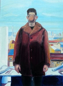 The Son of Egg, 2013, Oil on Board, 14x20cm