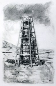 Untitled, 2014, graphite on paper, 17x22cm